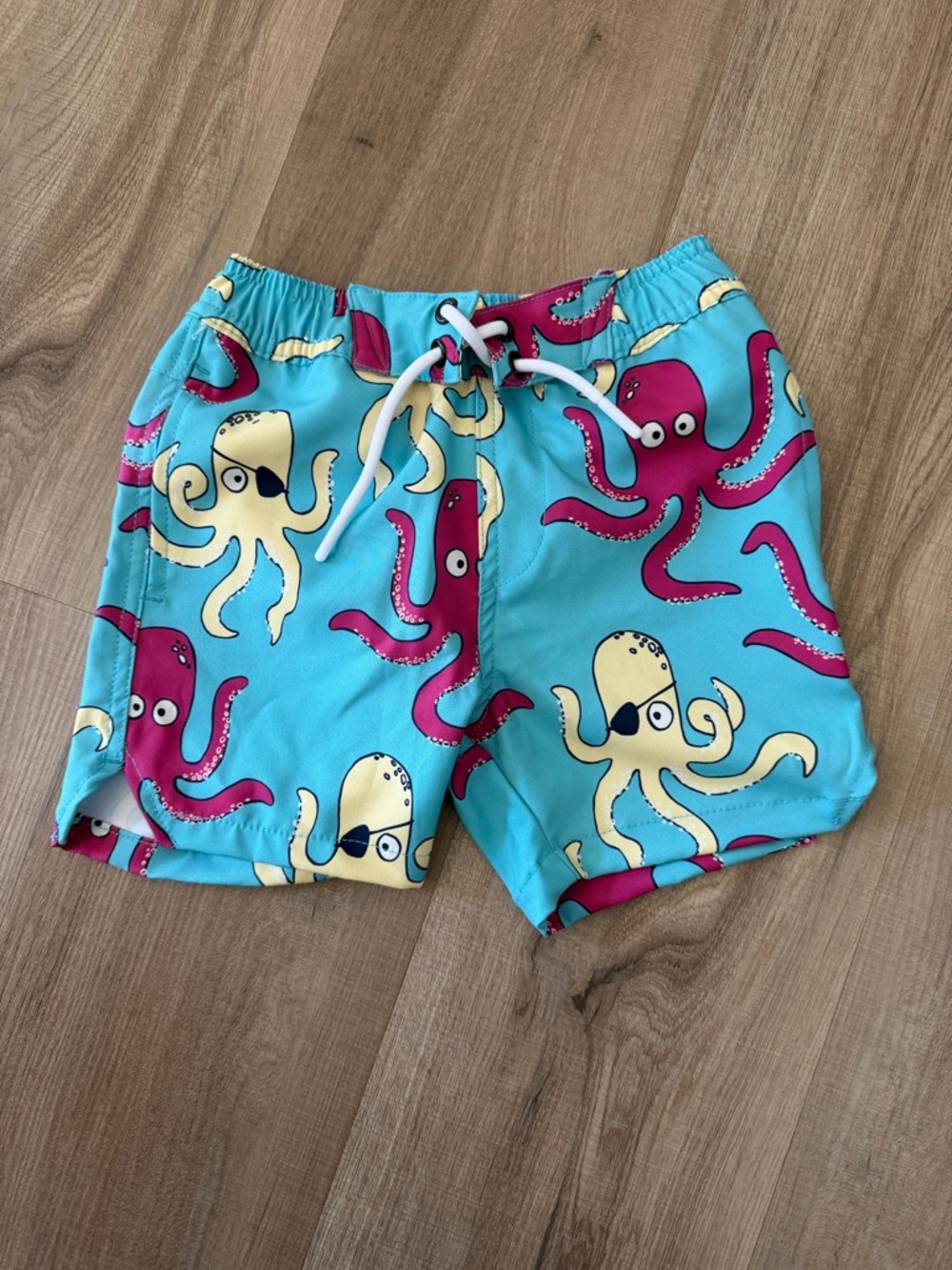 Sovereign Code Kids Octopus Swim Shorts - Turquoise, Pink & Yellow